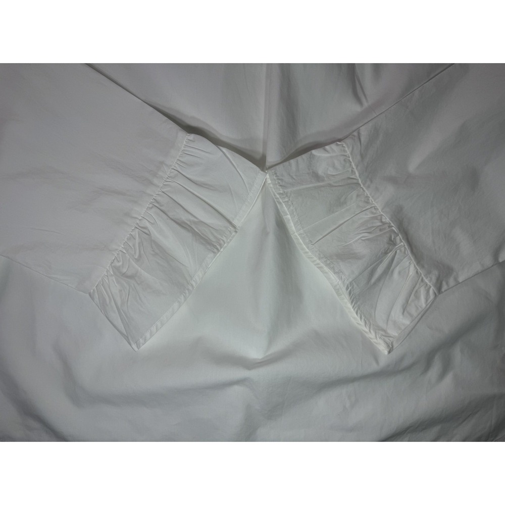 Maeve Anthropologie Blouse Womens 14 White Bell Sleeve Top NEW - Picture 14 of 15